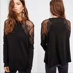 Free People Daniella Lace Top